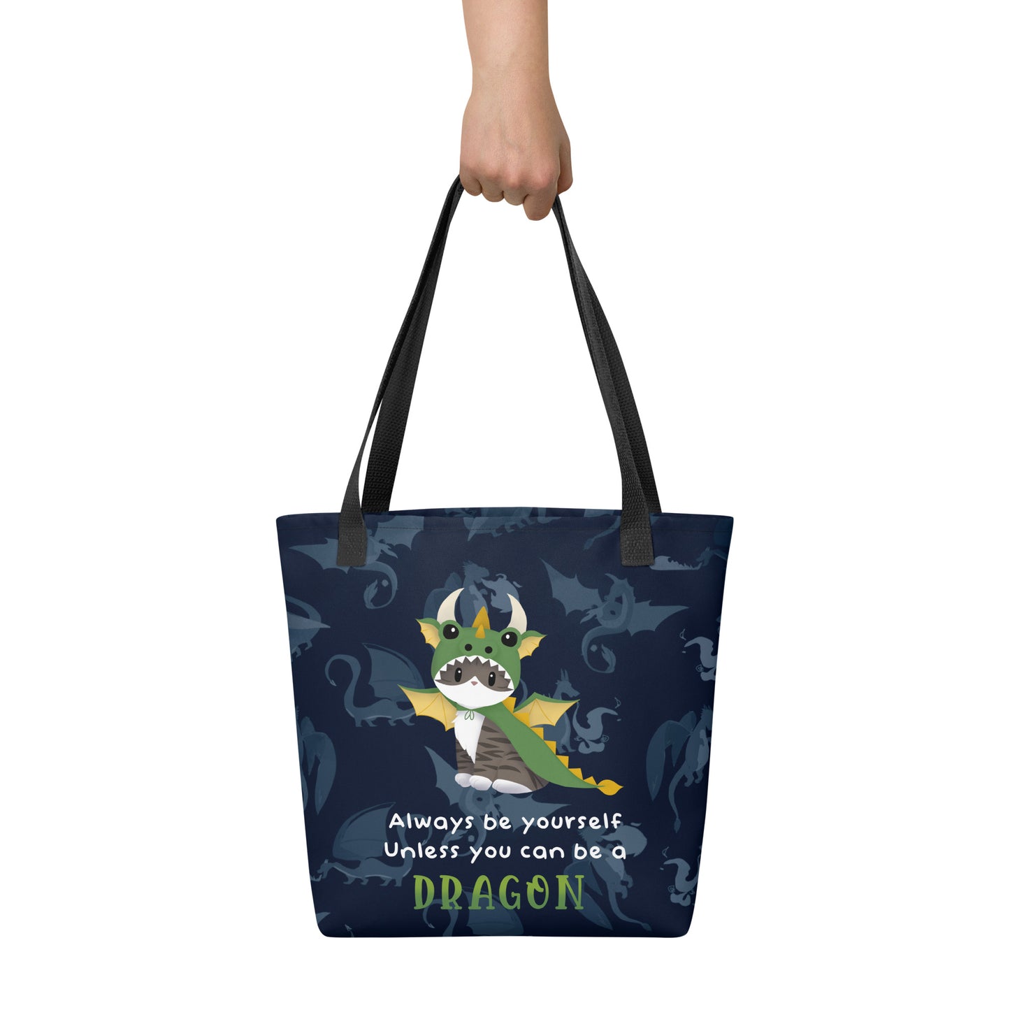 Jack the Dragon Kitty Tote Bag