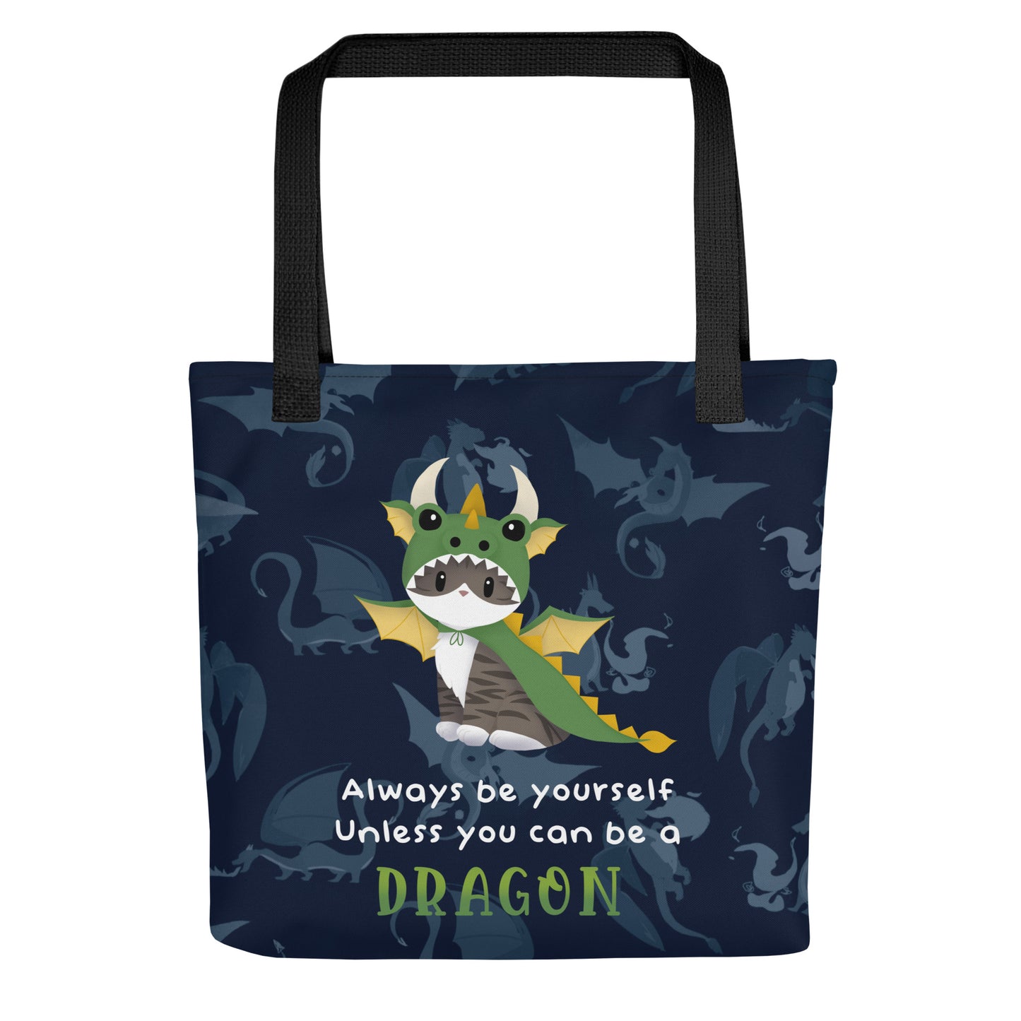 Jack the Dragon Kitty Tote Bag