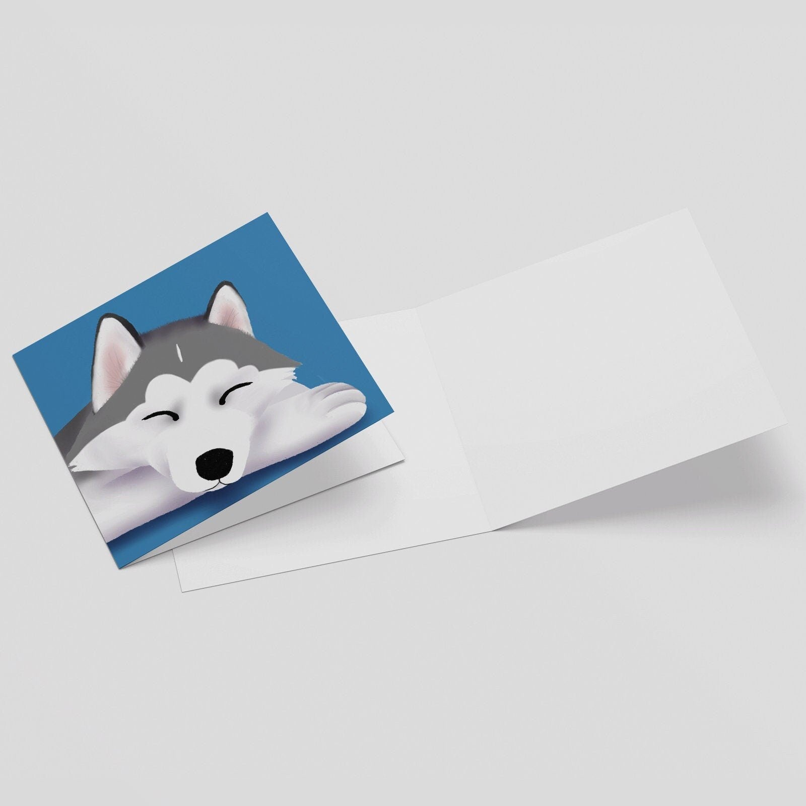 Timber the Husky - Any Occasion Greeting Card, Greeting Cards/Postcards, Greeting & Note Cards
