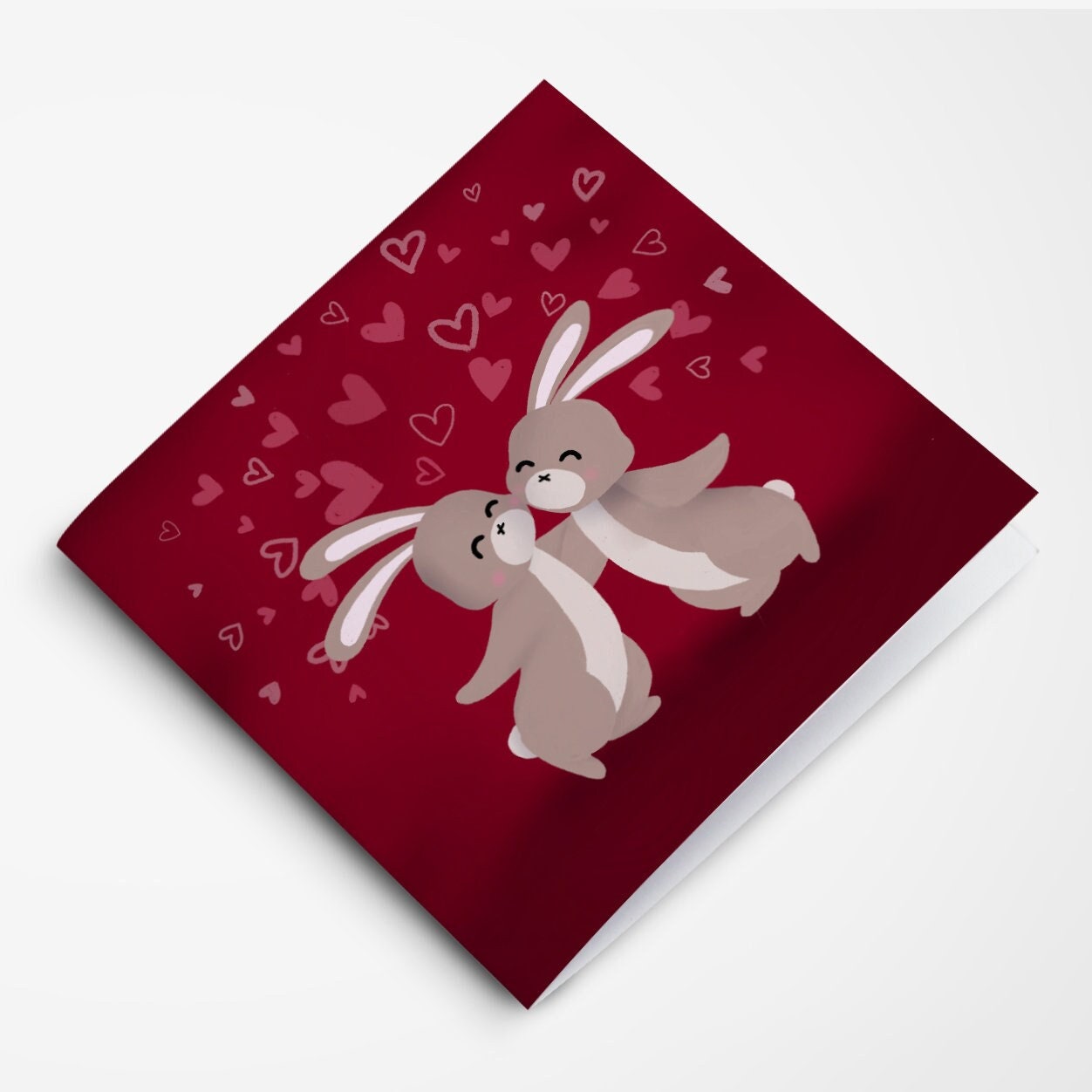 Valentines/Galentines Day Card - Bunny Love - Greeting Card, Greeting Cards/Postcards, Greeting & Note Cards