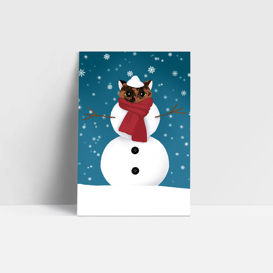 Christmas Postcard - Let It Snow