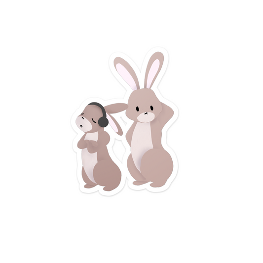 A Mother's Love Bunnies, Mother & Baby Sticker (#4 of 5)