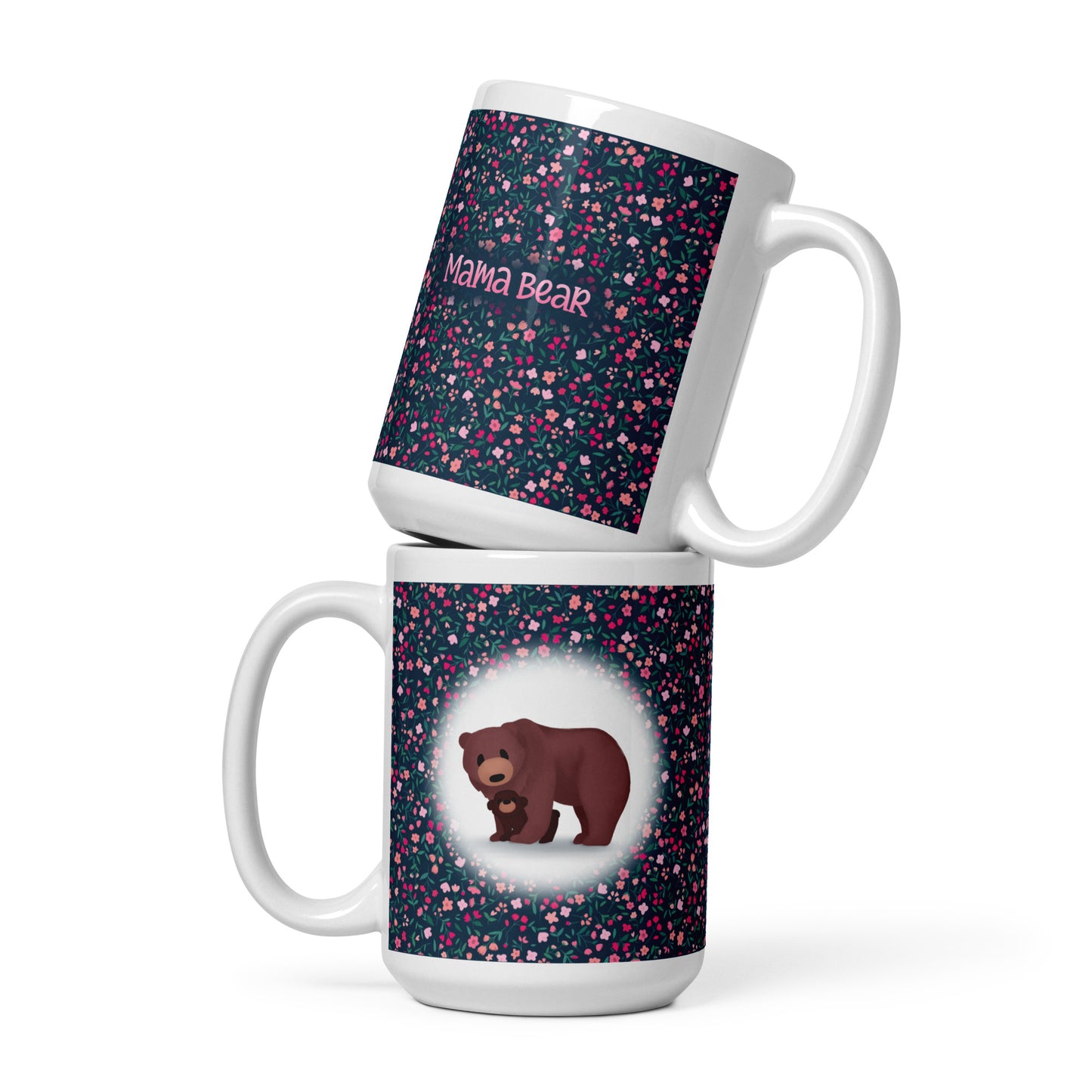 Mama Bear & Baby Bear Hugging Mug