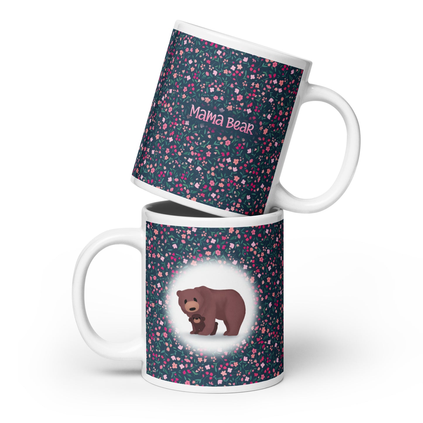 Mama Bear & Baby Bear Hugging Mug