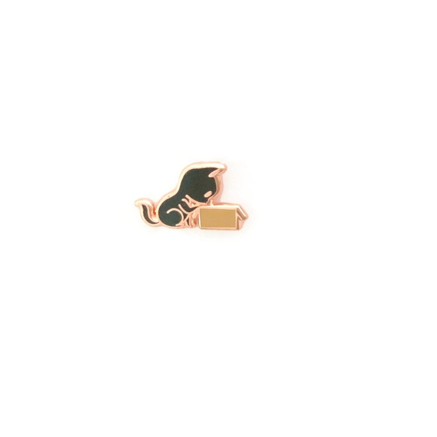 Kitty VS Box - Tiny Enamel Pin Set of 4, Black Cat Pin, Pins, Brooches & Lapel Pins