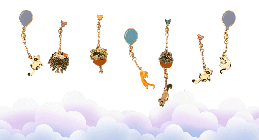 Introducing Kitty Swingers: The Mix’n’Match Magnetic Dangle Pins You’ll Fall in Love With