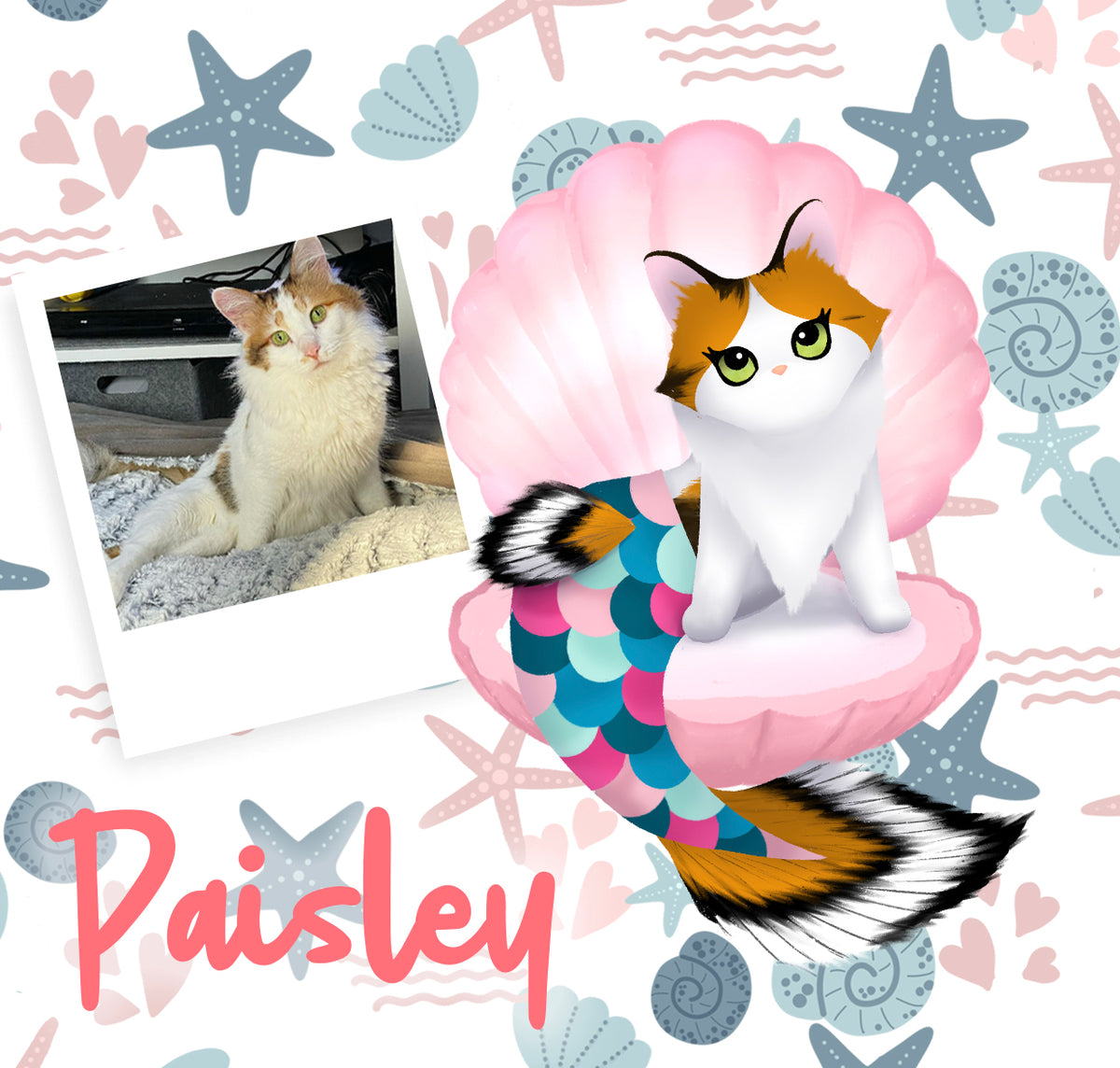 Purrmaid Paisley