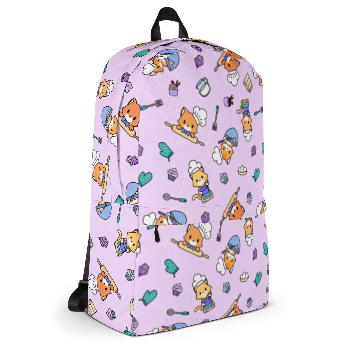 Chef Kitty Patterned Backpack