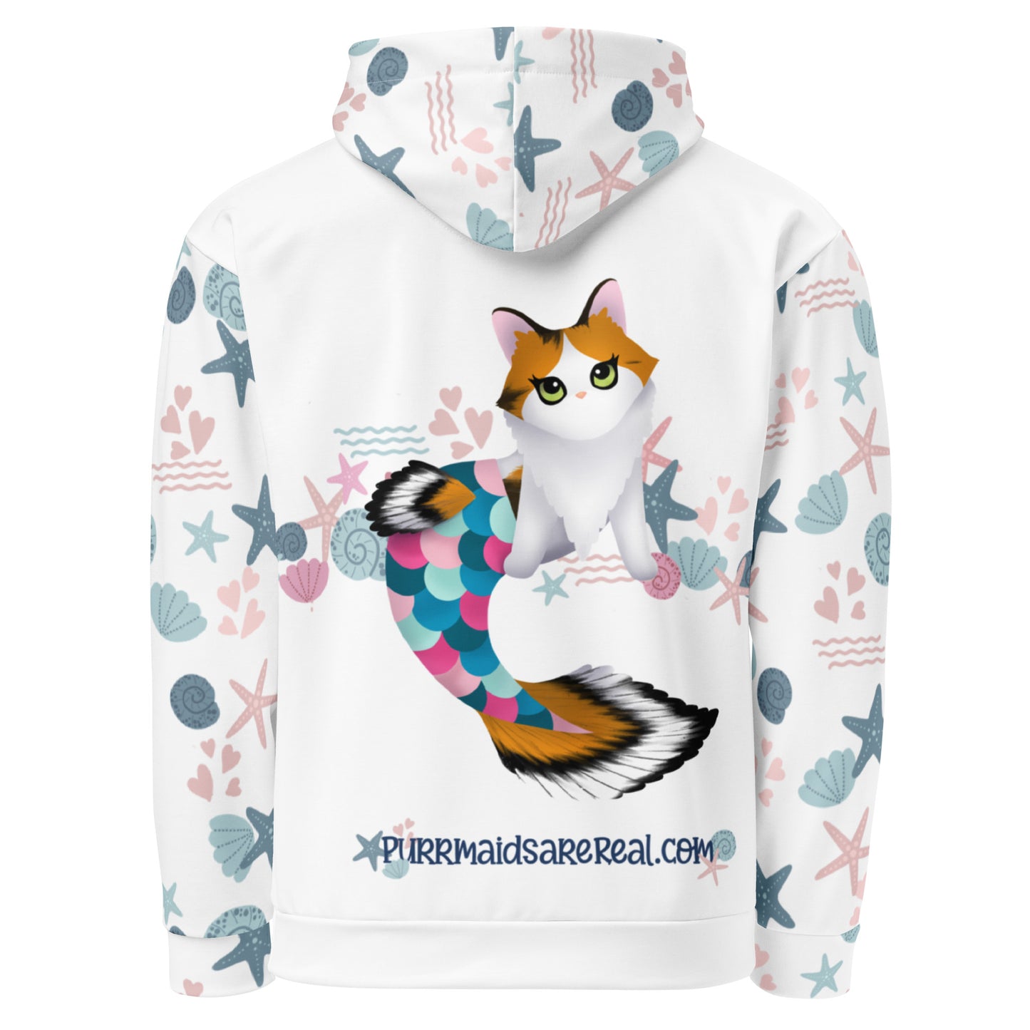 Purrmaid Paisley Unisex All-Over Hoodie