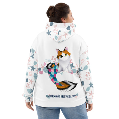 Purrmaid Paisley Unisex All-Over Hoodie