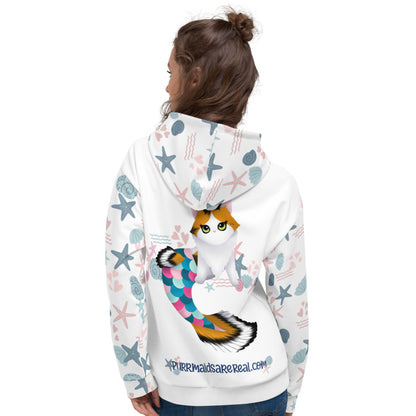 Purrmaid Paisley Unisex All-Over Hoodie