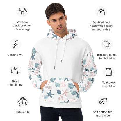 Purrmaid Paisley Unisex All-Over Hoodie