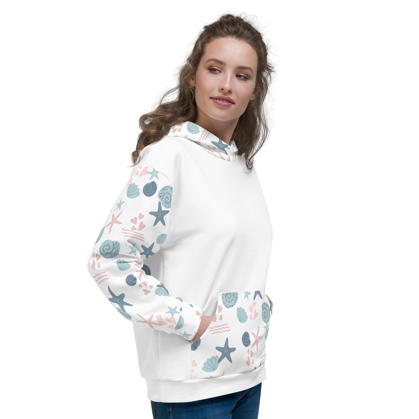 Purrmaid Paisley Unisex All-Over Hoodie