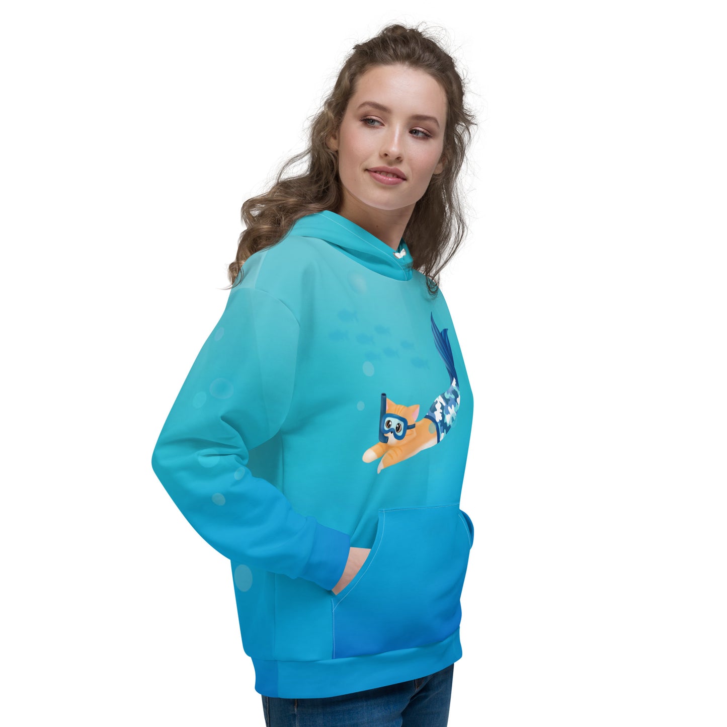 Purrman Reecie Unisex All-Over Hoodie