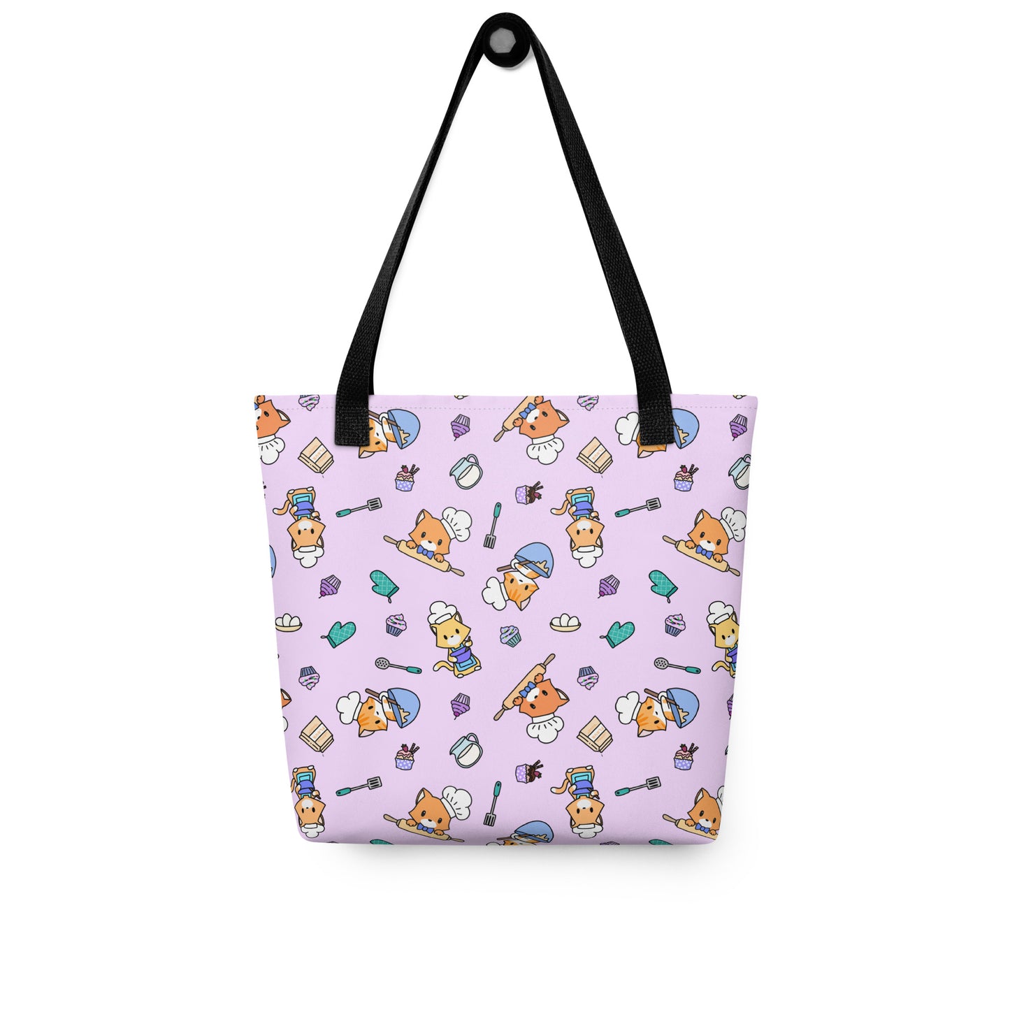 Chef Kitty Patterned Tote Bag