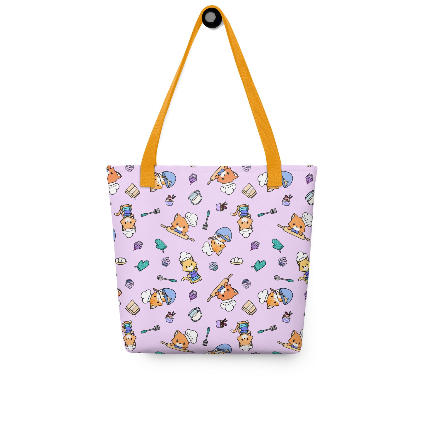 Chef Kitty Patterned Tote Bag