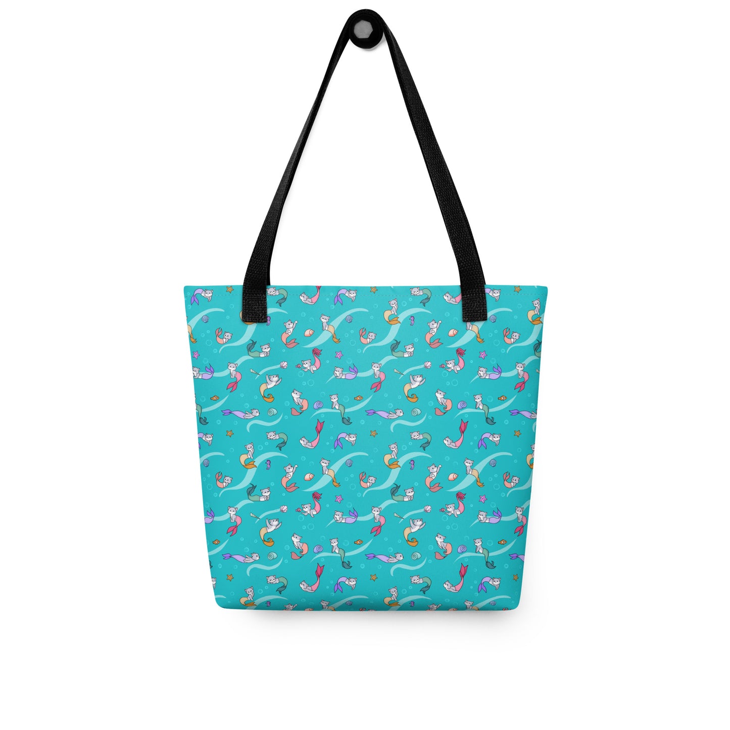 Cute Purrmaids Patterned Tote Bag