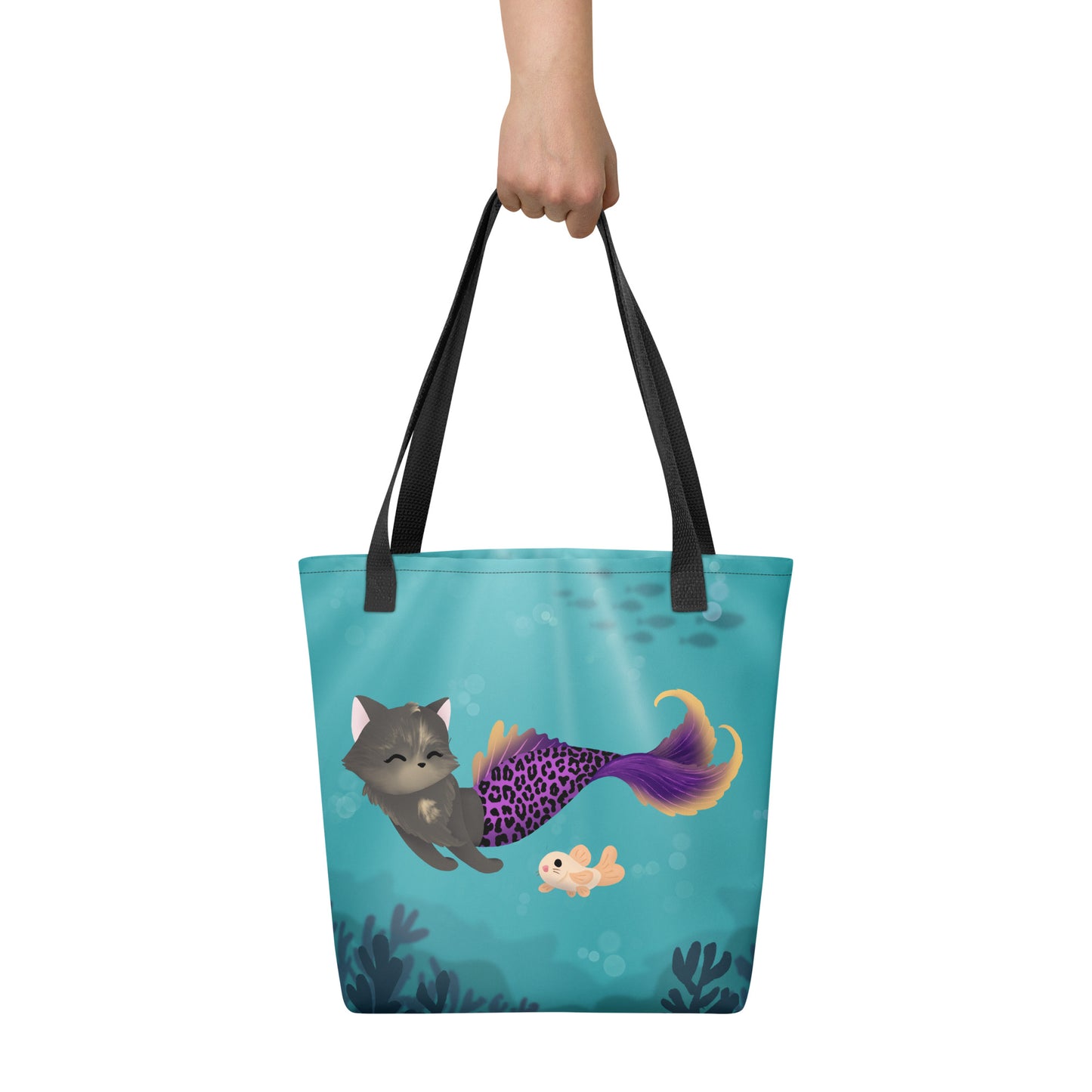 Purrmaid Scooty Tote Bag