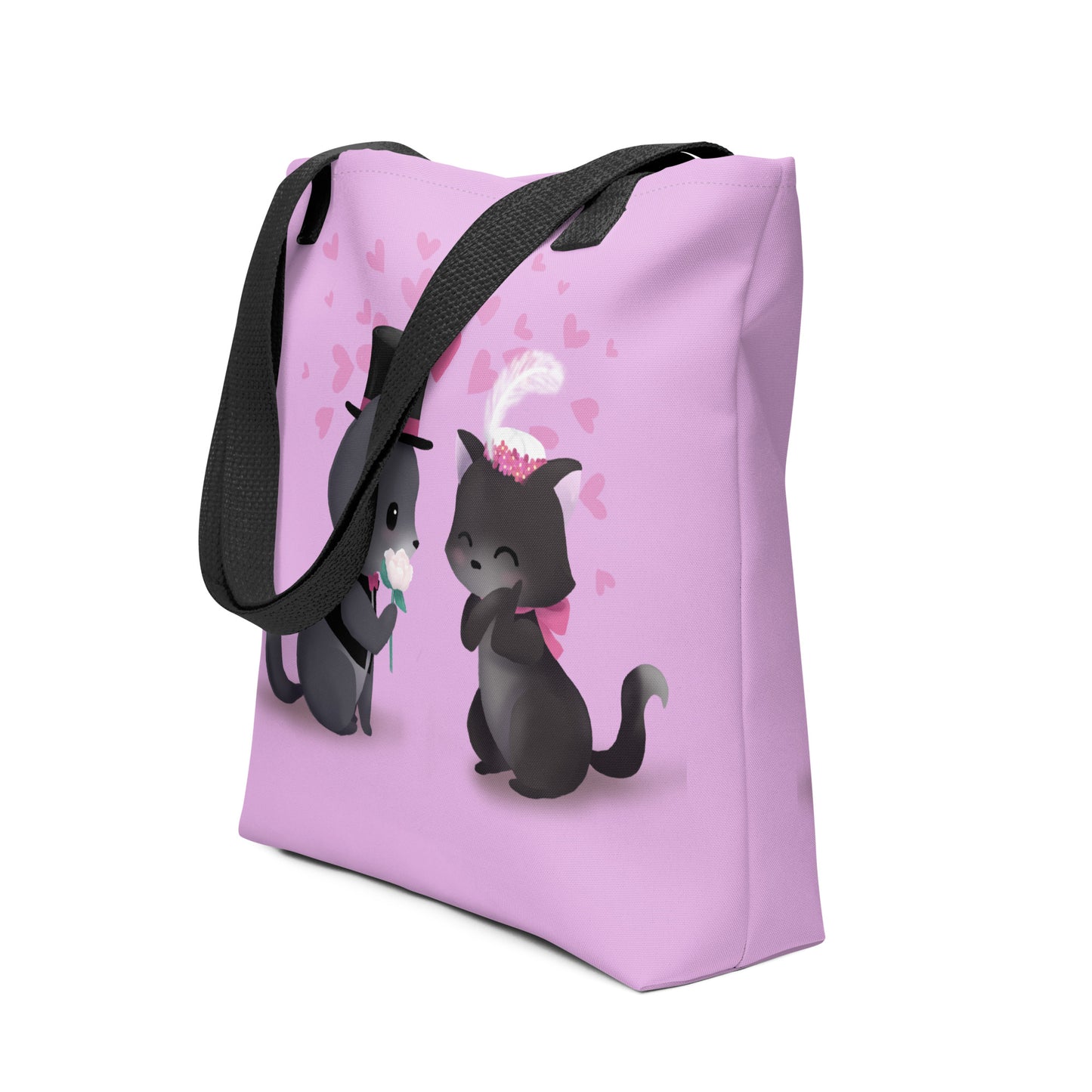 Vintage Kitty Love Tote Bag