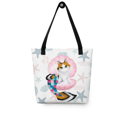 Purrmaid Paisley Tote Bag