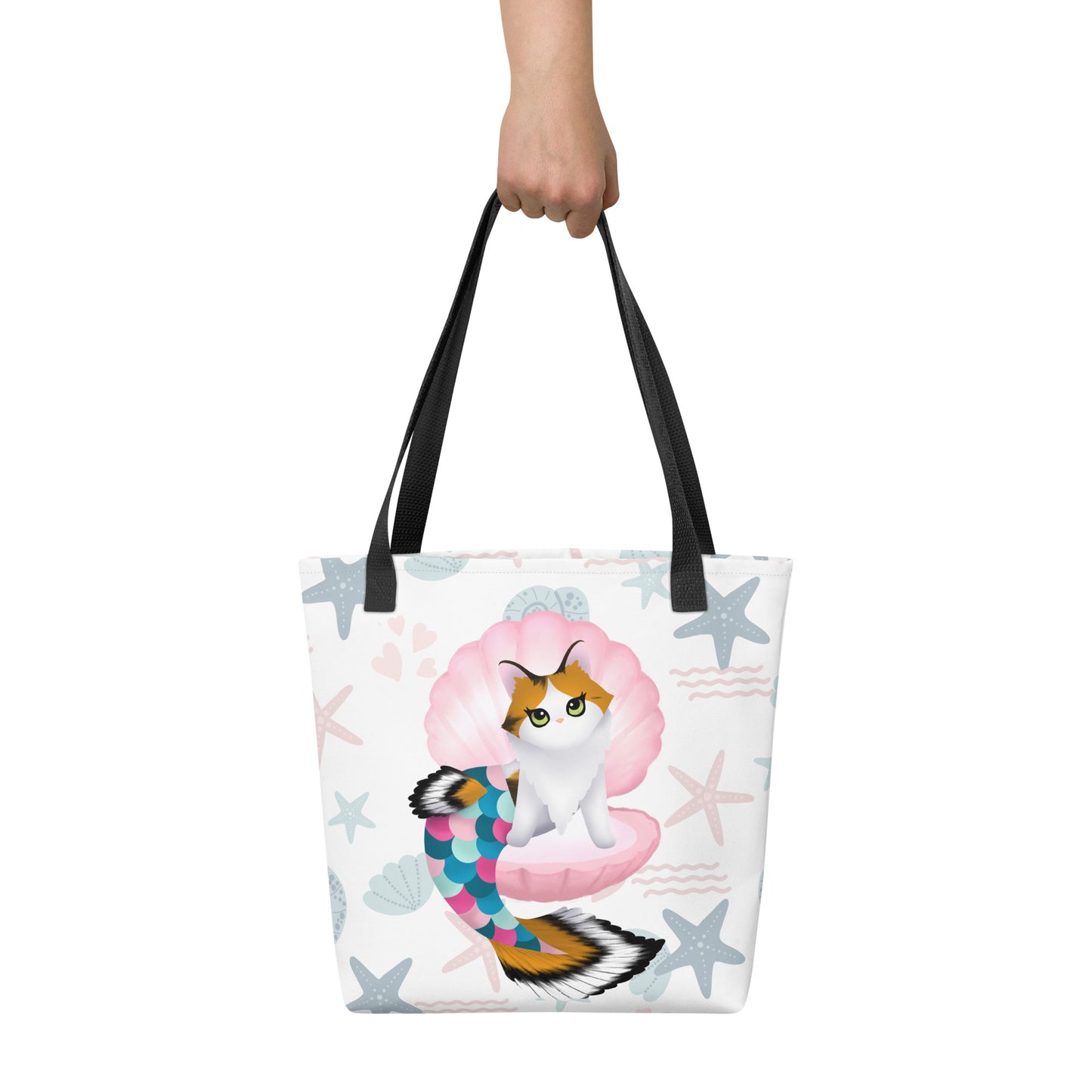 Purrmaid Paisley Tote Bag