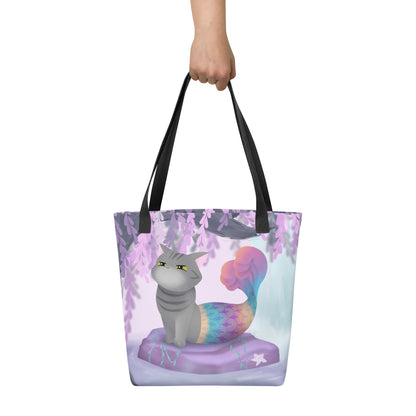 Purrmaid Dumpling Tote Bag