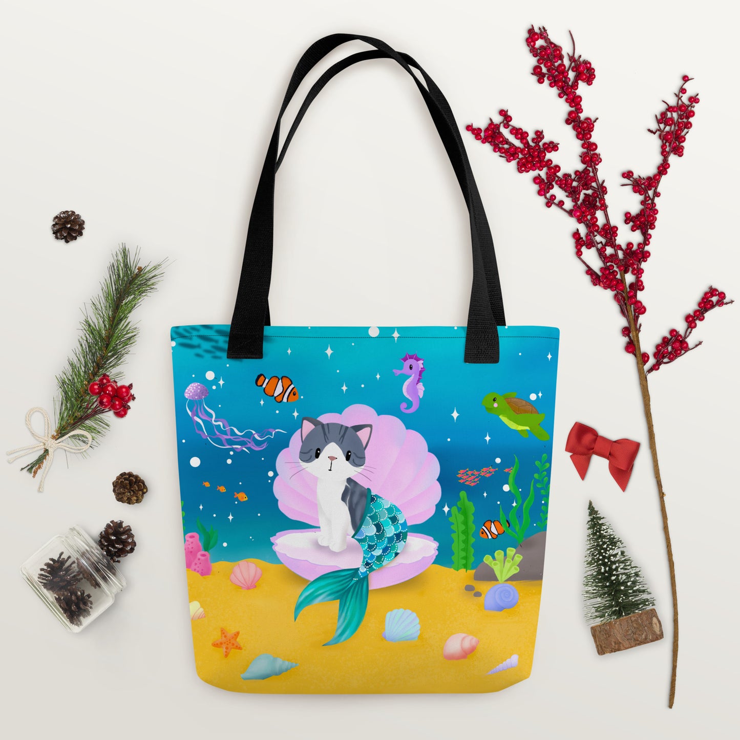 Purrmaid Tote Bag