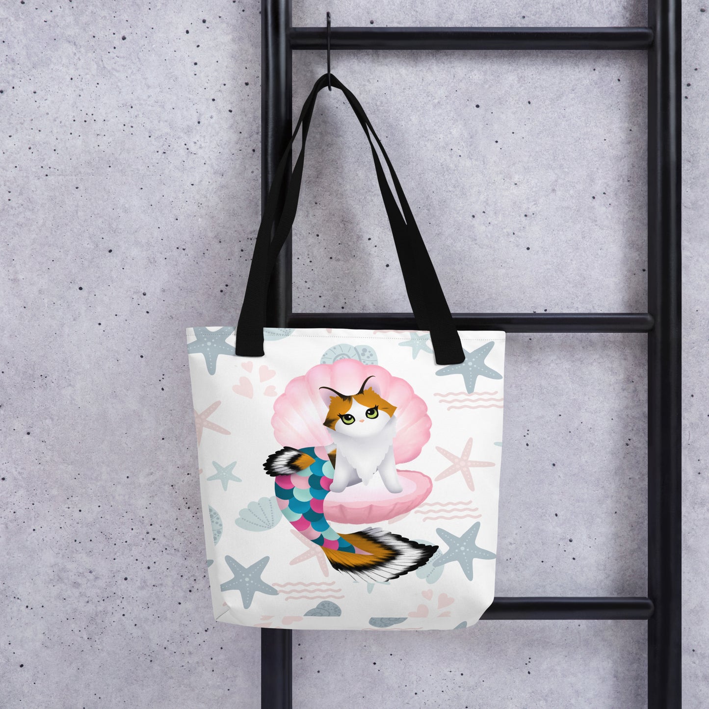 Purrmaid Paisley Tote Bag