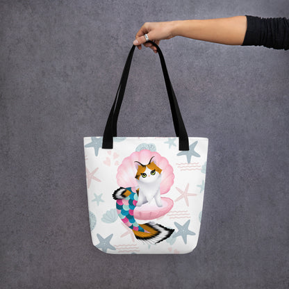 Purrmaid Paisley Tote Bag