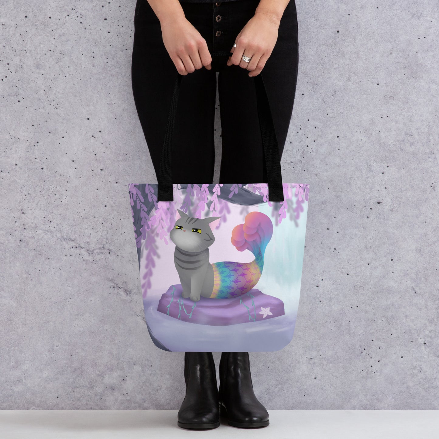 Purrmaid Dumpling Tote Bag