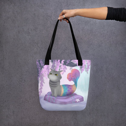 Purrmaid Dumpling Tote Bag