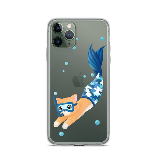 Purrman Reecie iPhone Clear Case