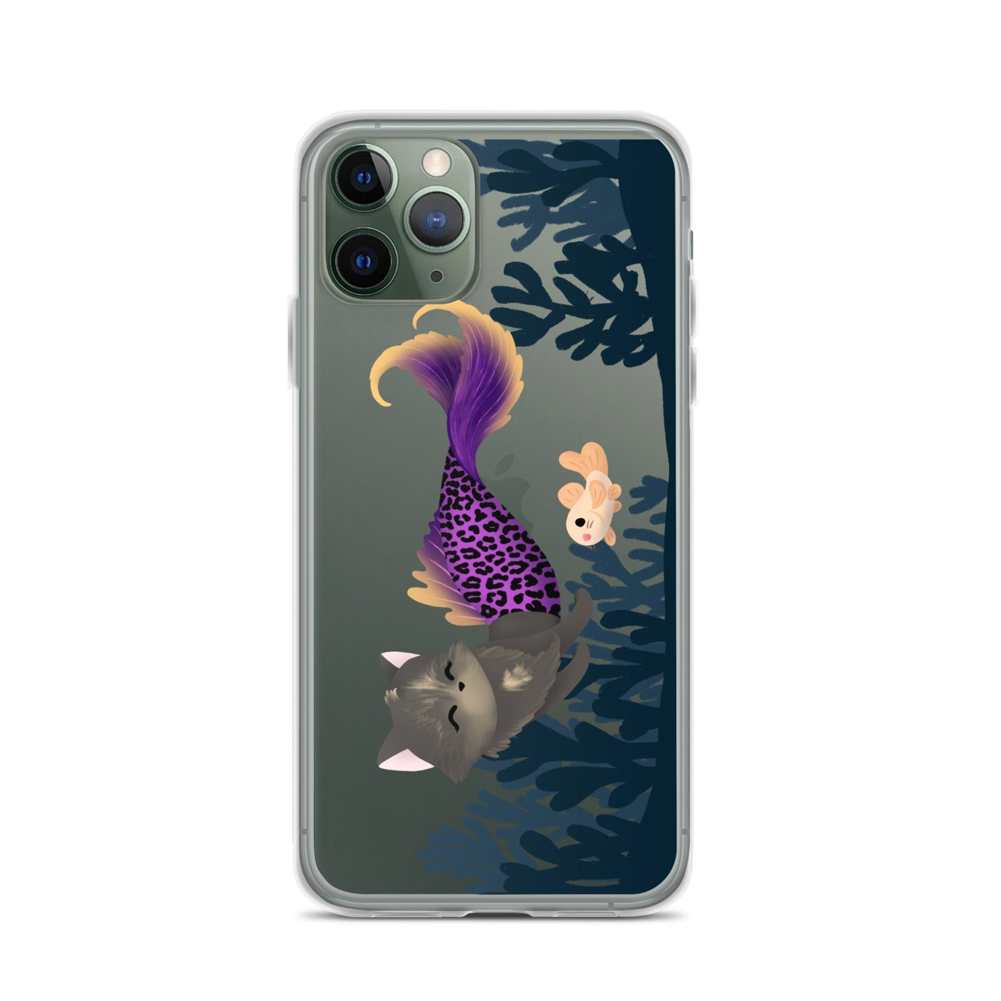 Purrmaid Scooty iPhone Clear Case