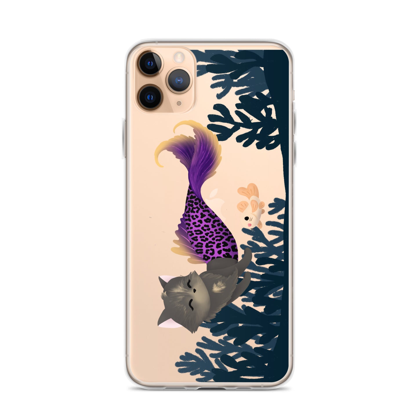 Purrmaid Scooty iPhone Clear Case