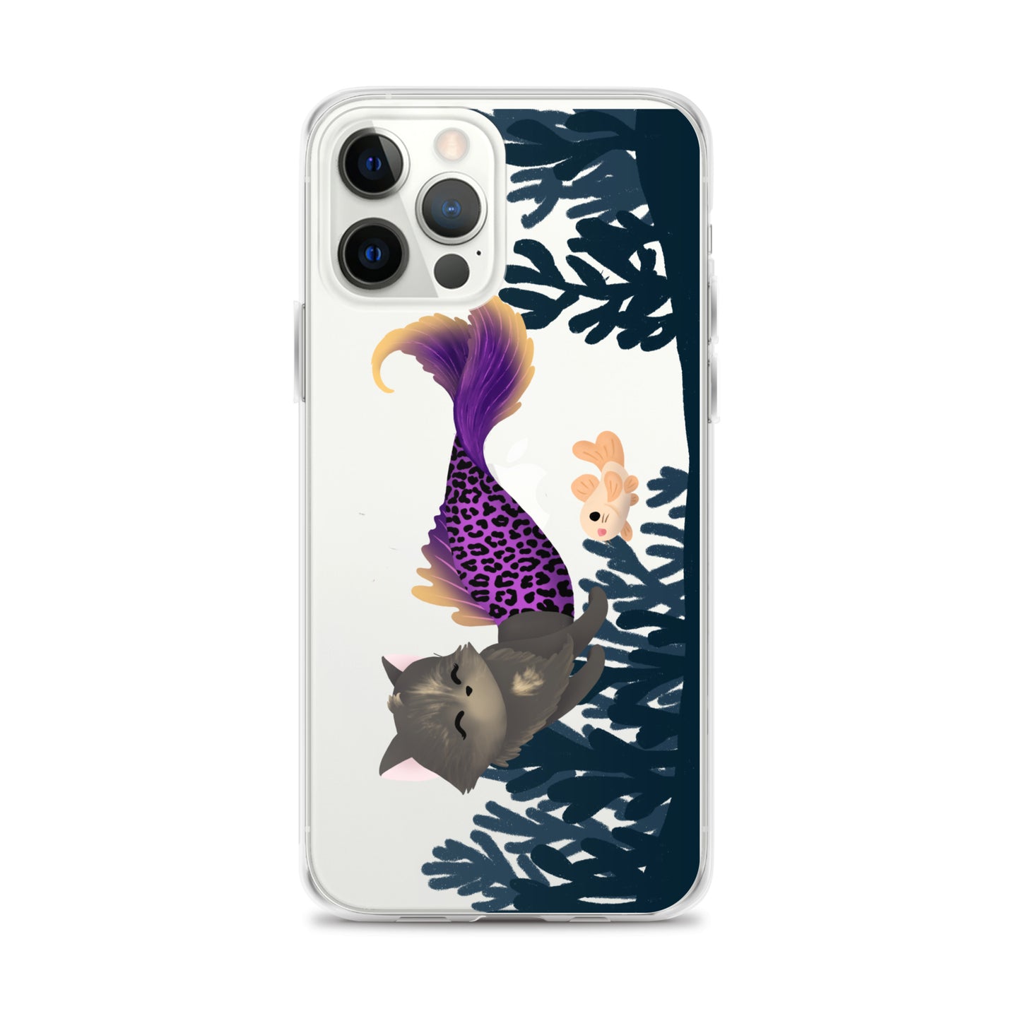 Purrmaid Scooty iPhone Clear Case