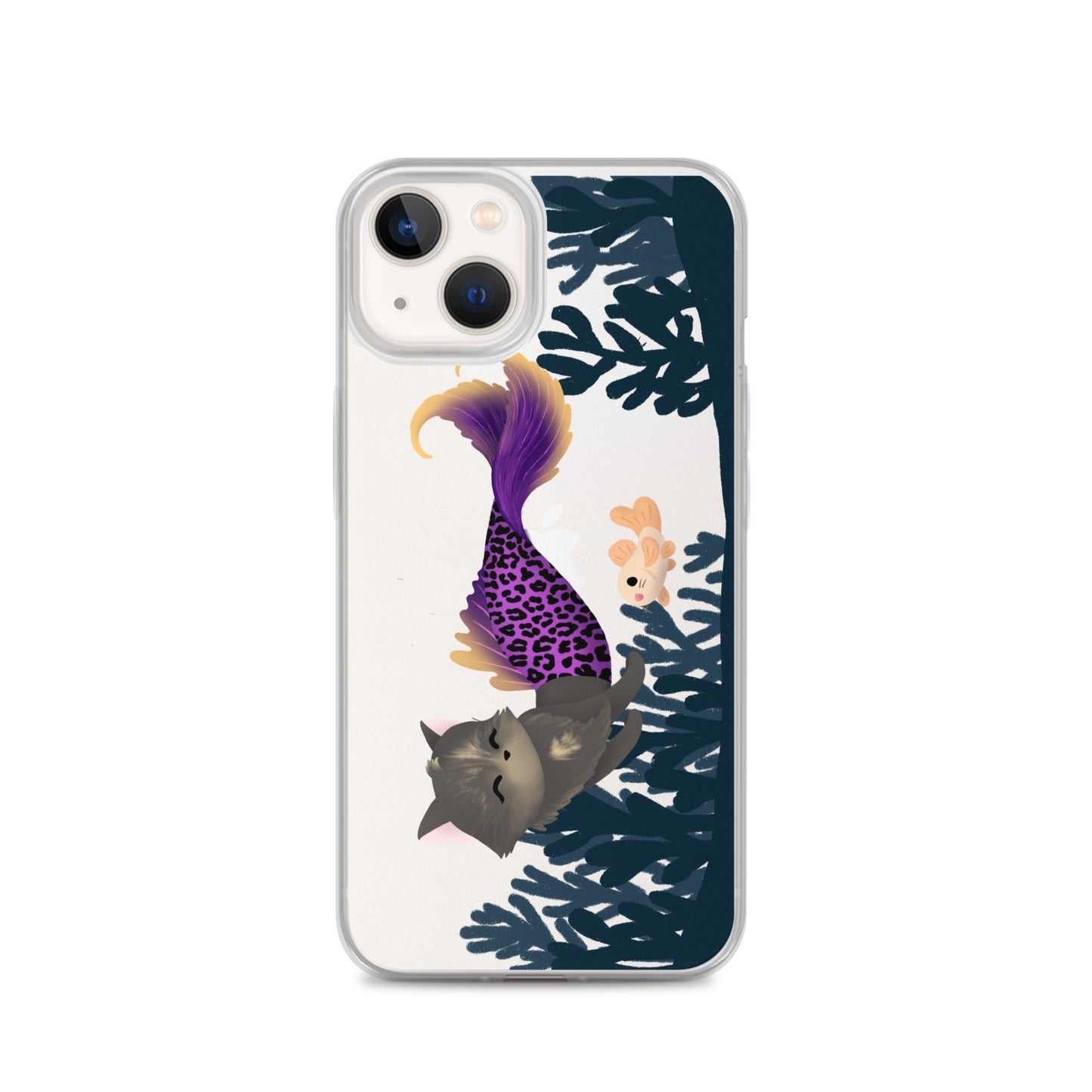 Purrmaid Scooty iPhone Clear Case