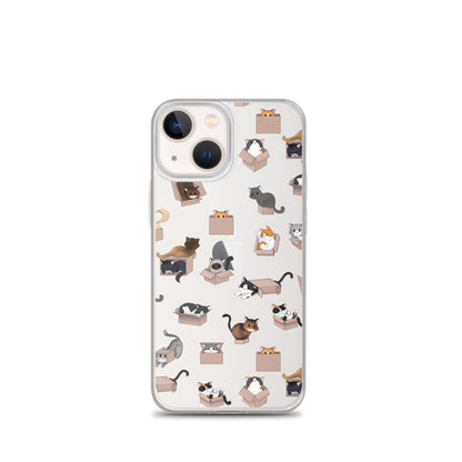 Kitty in a Box iPhone Clear Case