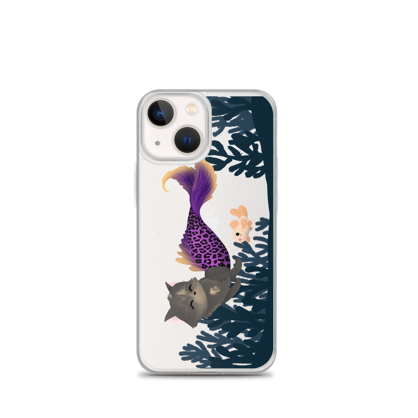 Purrmaid Scooty iPhone Clear Case