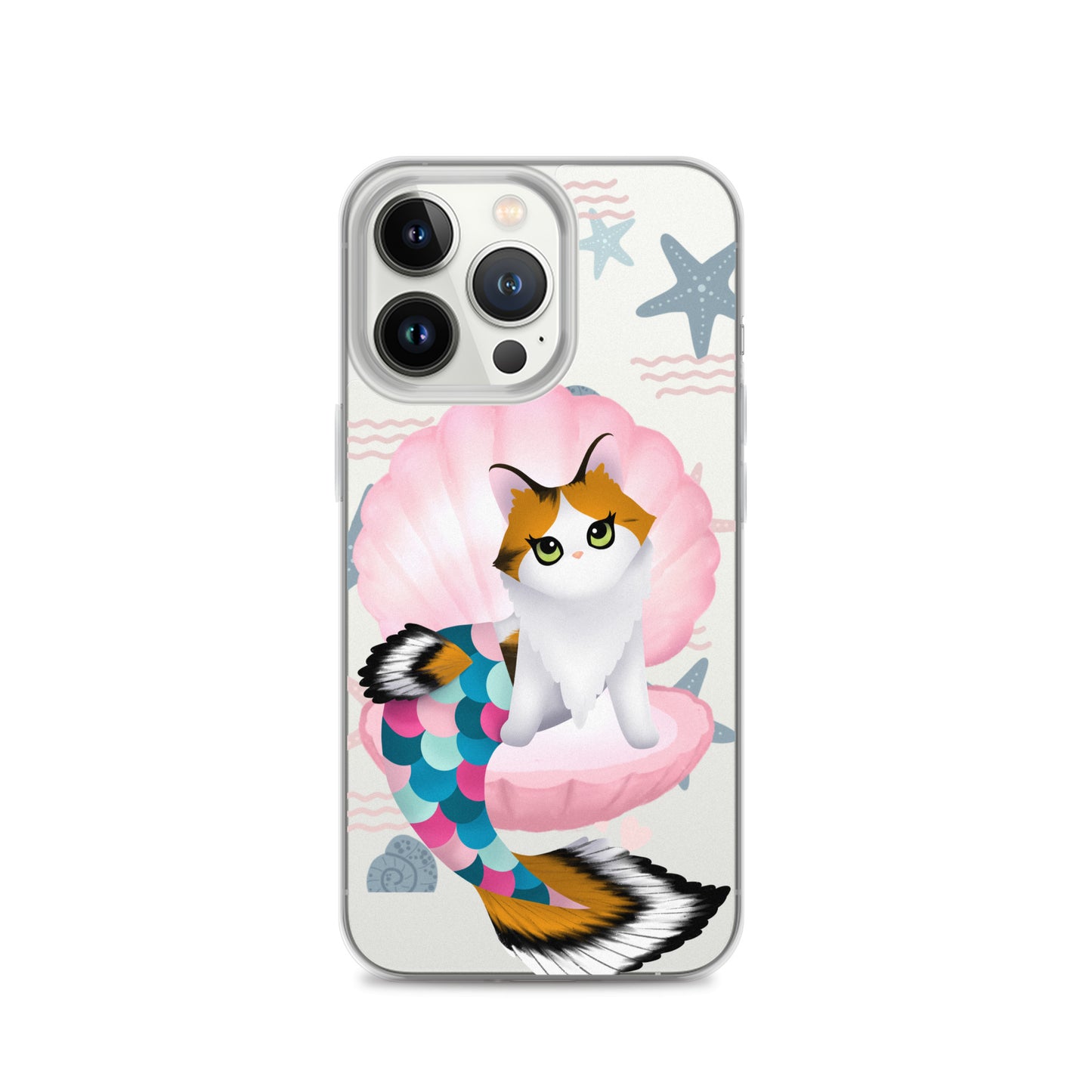 Purrmaid Paisley iPhone Clear Case