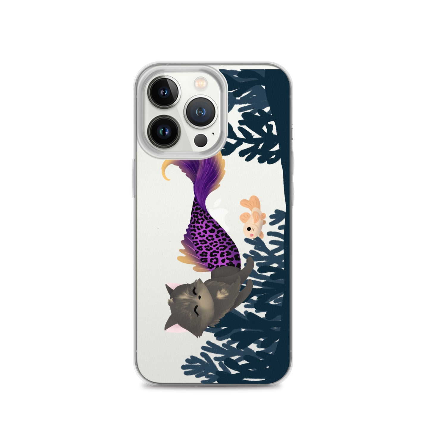 Purrmaid Scooty iPhone Clear Case