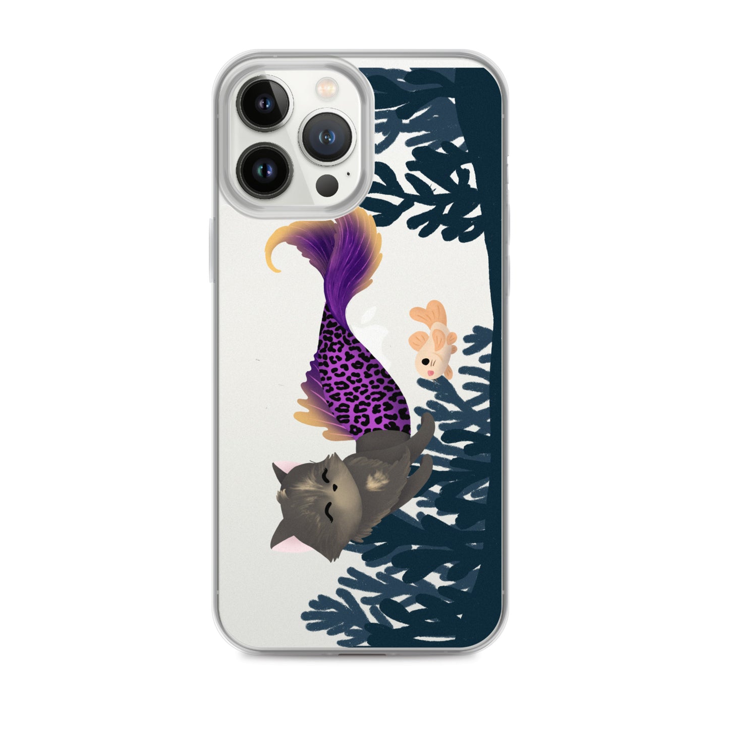 Purrmaid Scooty iPhone Clear Case