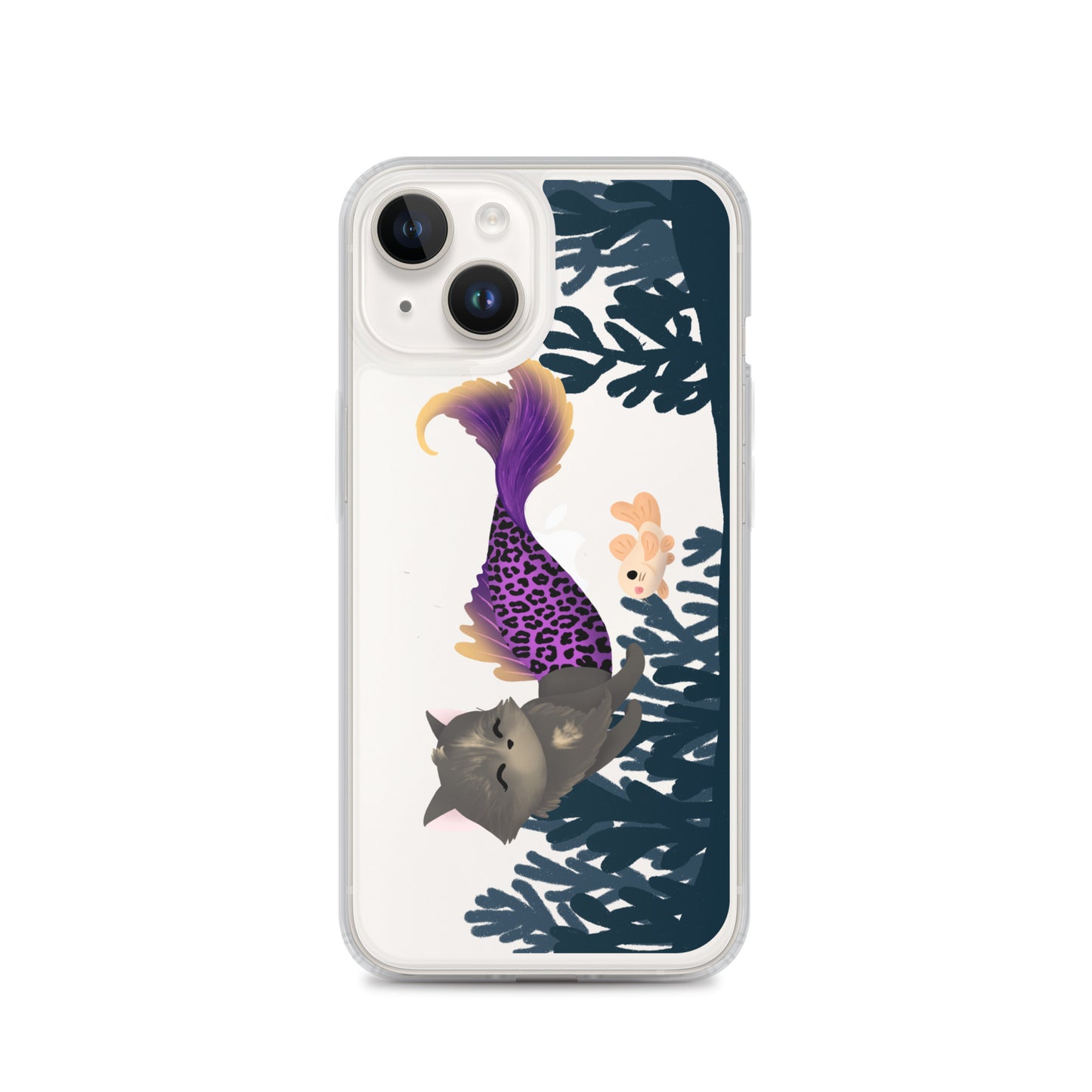 Purrmaid Scooty iPhone Clear Case