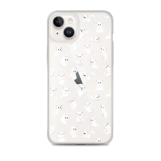 Ghost Kitties iPhone Clear Case