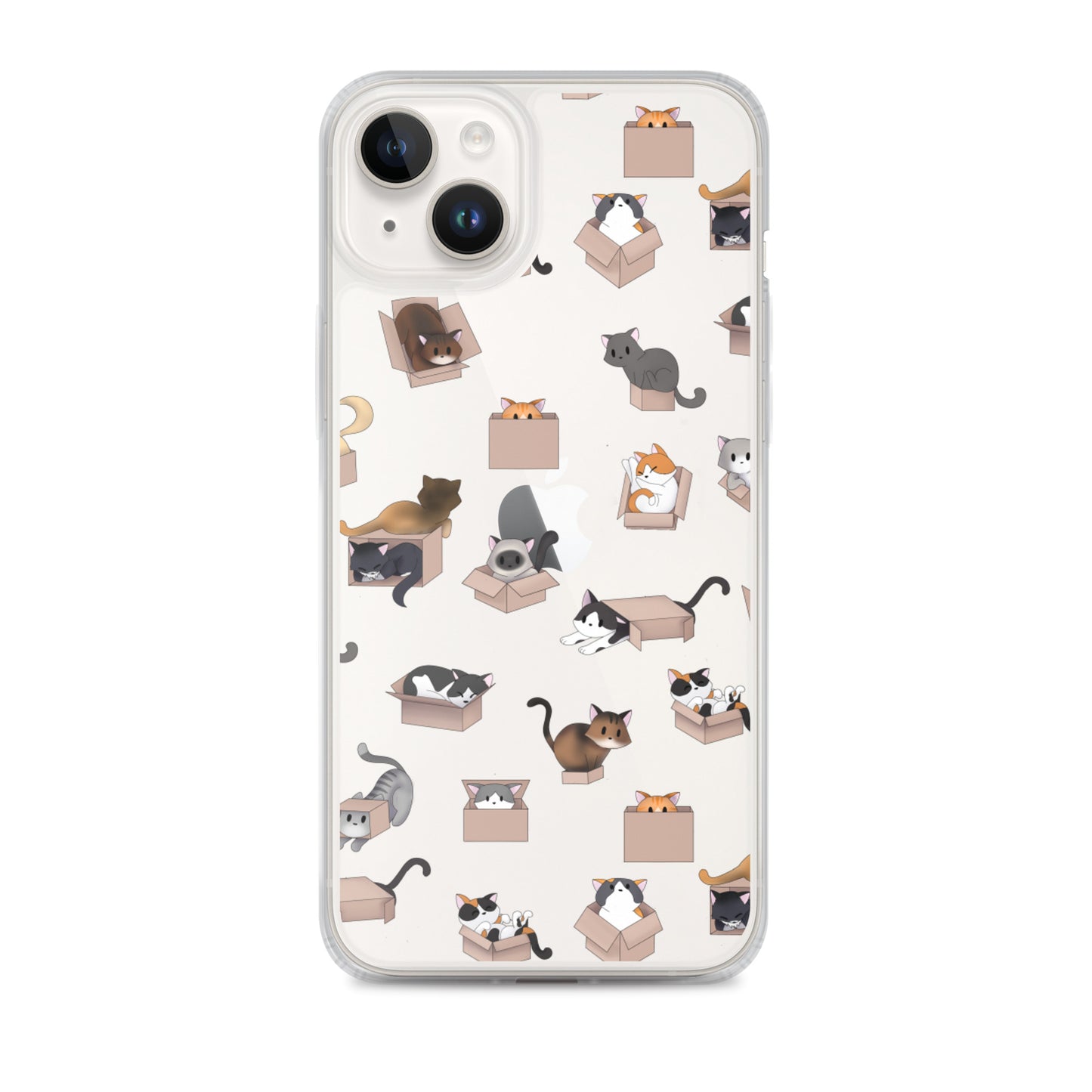 Kitty in a Box iPhone Clear Case