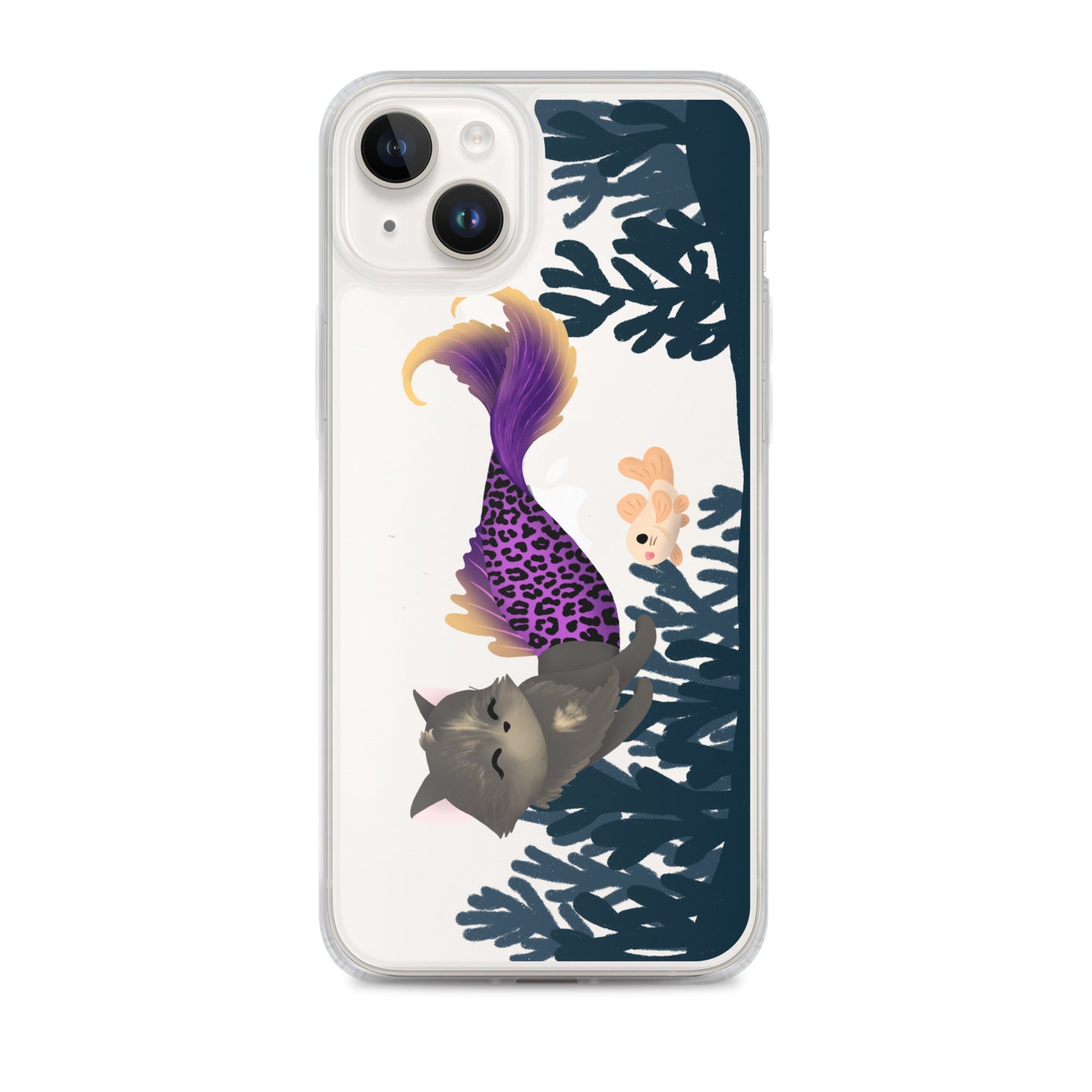 Purrmaid Scooty iPhone Clear Case