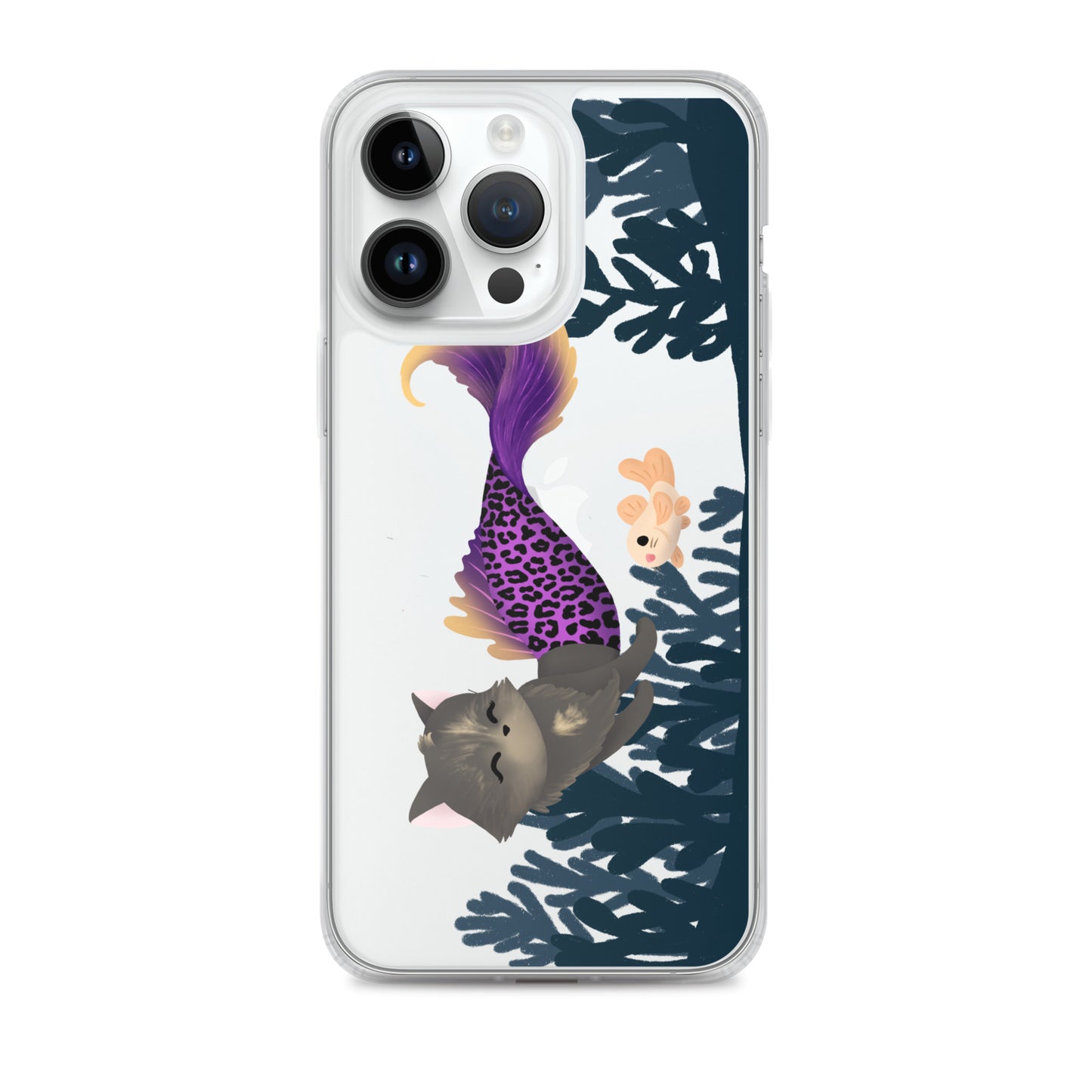 Purrmaid Scooty iPhone Clear Case