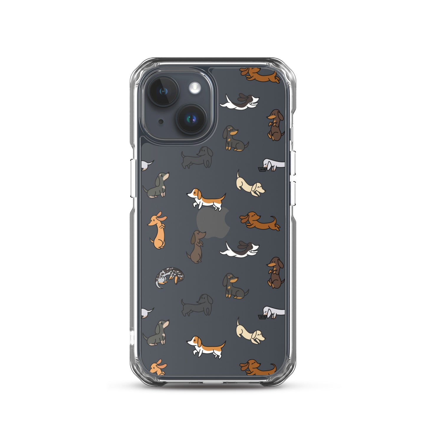 Dachshunds Patterned iPhone Clear Case