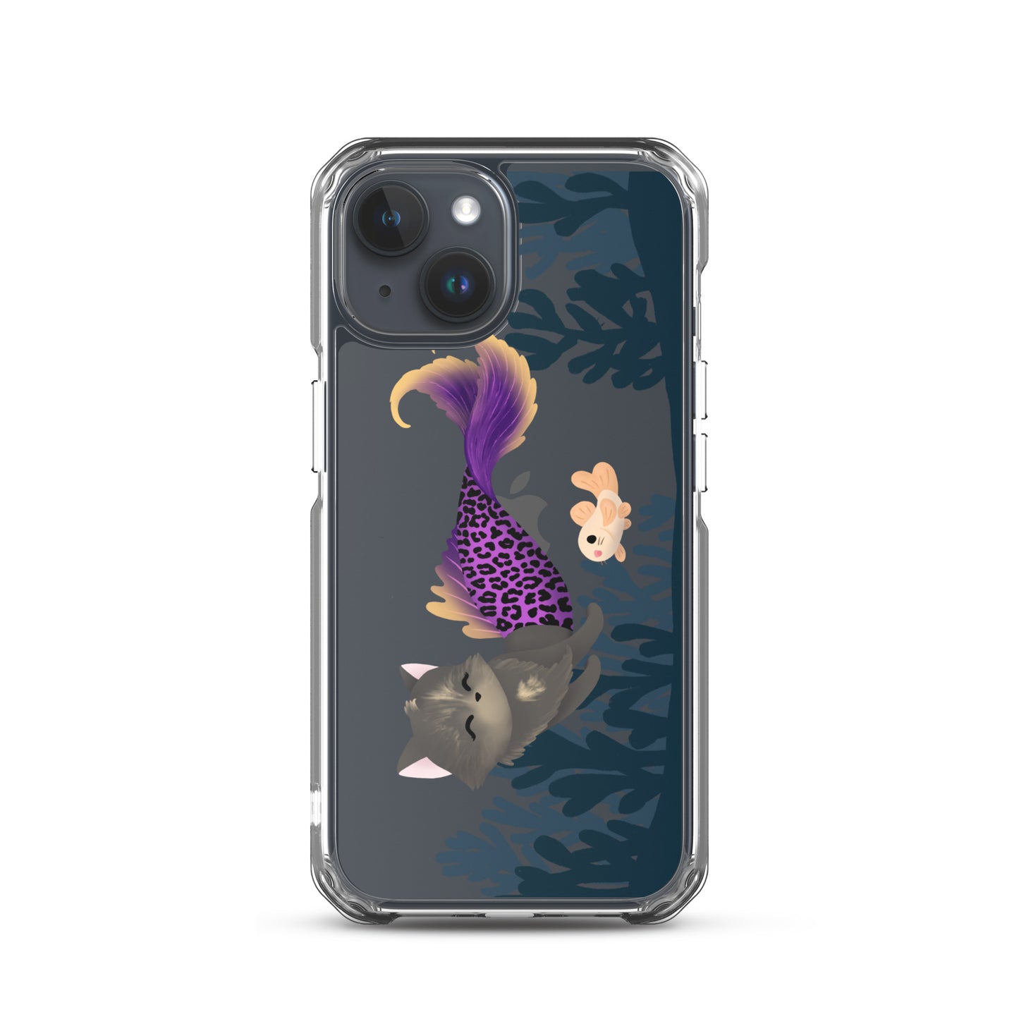 Purrmaid Scooty iPhone Clear Case