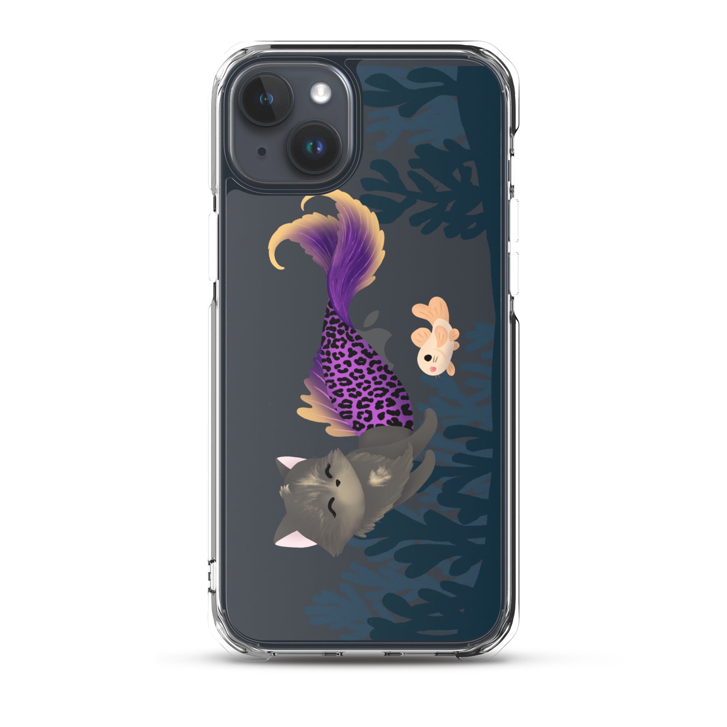 Purrmaid Scooty iPhone Clear Case