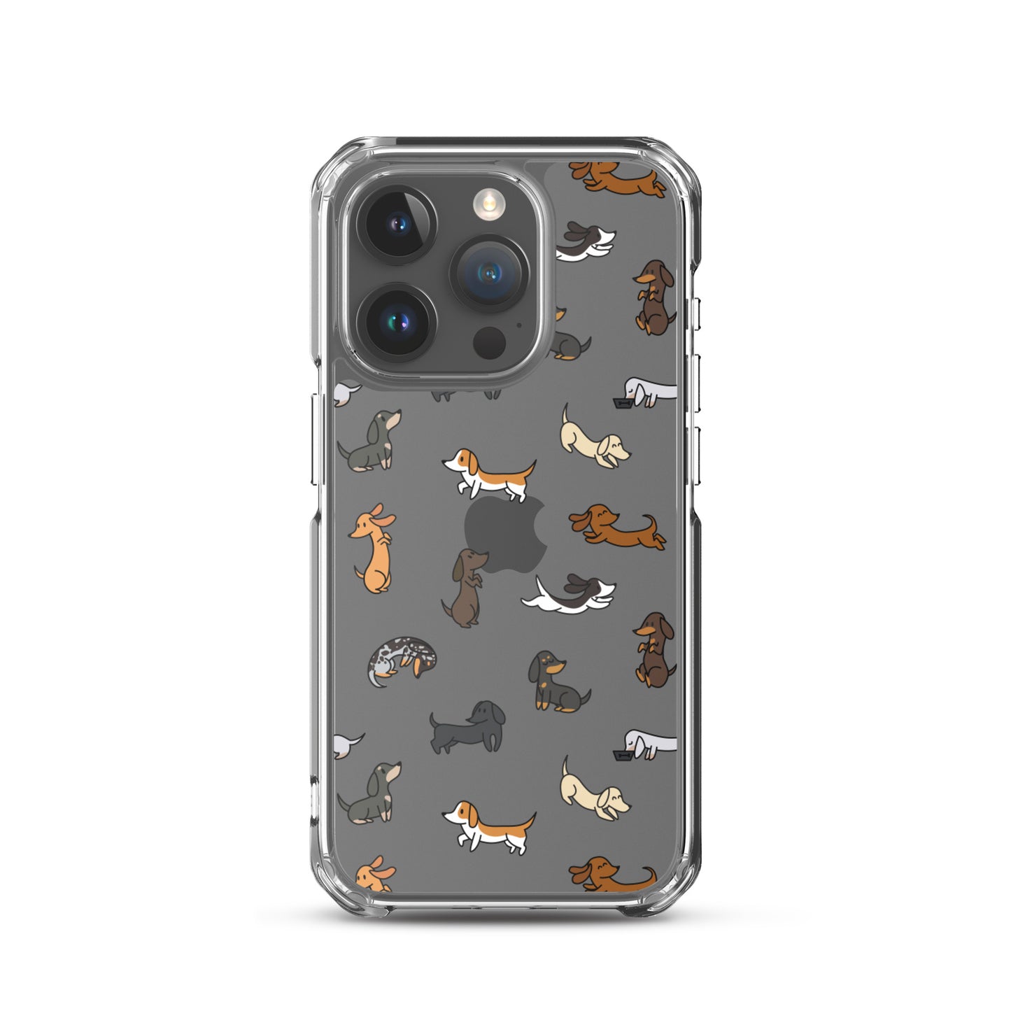 Dachshunds Patterned iPhone Clear Case